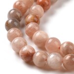 Přírodní sluneční a měsíční kámen - ∅ 6 mm - 1 ks