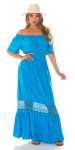 Sexy Koucla Musthave Maxi šaty na ramena blue L/XL