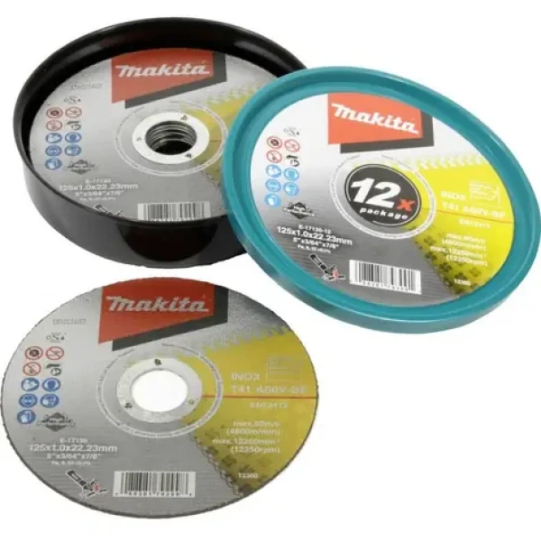 Makita E-17120-12 Řezný kotouč na nerez A60V 125x1.0x22.23mm 12 ks (E-17120-12)