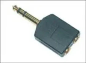 MicroConnect Splitter na sluchátka 6.35mm Stereo jack - 2x 3.5mm Stereo jack (AUDANS)