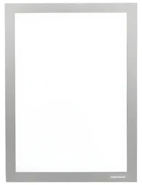 Magnetoplan Magnetofix A6 stříbrná / Magnetický rámeček / Samolepicí / 2 ks (MAGFRAMEADH6AG)