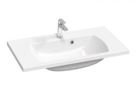 RAVAK - Classic II Umyvadlo 80x45x16 cm, s přepadem, otvor pro baterii, bílá XJX01180000