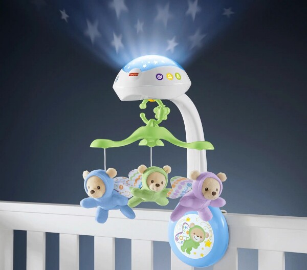 Fisher Price kolotoč nad postýlku motýlci 3v1