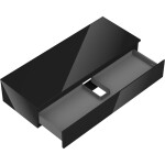 MEXEN/S - Orio koupelnová skříňka pod umyvadlo 120 cm s deskou, 1 šuplík, černá lesk 91A10-12023-1-BFC70