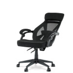 Kancelářská židle, houpací mechanismus, černá síťovina, KA-Y309 BK