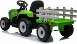Mamido Elektrický traktor s vlečkou Blow zelený