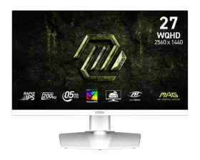 27" MSI MAG 274QRFW E20 bílá / Herní monitor / QHD / IPS / 200Hz / 0,5ms / HDMI+DP / VESA (MAG 274QRFW E20)