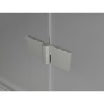 MEXEN/S - Lunar Duo sprchový kout dveře křídlové 110 x 80, transparent, nikl kartáčovaný 834-110L-080P-97-00