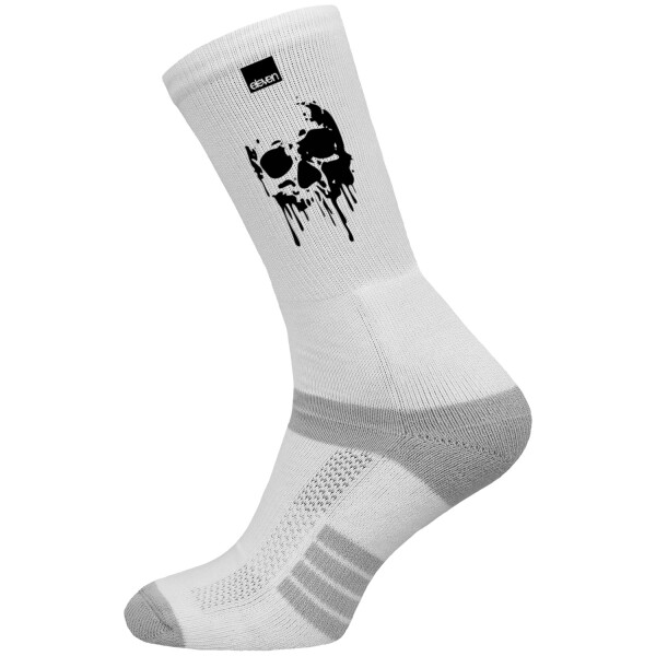 Ponožky Eleven Suba Skull Paint White Velikost: M (39-41)