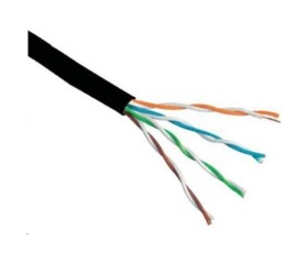 UTP kabel PlanetElite, Cat6, drát, venkovní PE, černý, 305m EDF_10101191