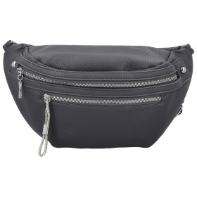 Trendy dámská koženková ledvinka Pentti, tmavě šedá