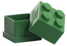 Úložný box LEGO Mini 4 - tmavě zelený