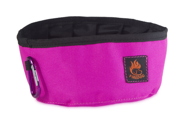 Firedog cestovní miska Click & Go 1l, růžová