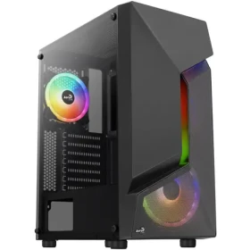 Aerocool Scape-G-BK-v2 FRGB černá / ATX / 2x USB-A 3.0 / 1x USB-A 2.0 / 2x 140mm / 1x 120mm / bez zdroje (ACCM-PV36033.11)