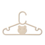 LIEWOOD Dětská šatní ramínka Falton Mr Bear - set 8 ks, béžová barva, plast