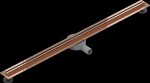 MEXEN - Flat 360 Slim žlab otočný 120 cm růžové zlato 1641120