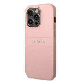 Pouzdro Guess PU Leather Saffiano iPhone 14 Pro Max růžové