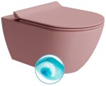 GSI - PURA závěsná WC mísa, Swirlflush, 36x55cm, blush dual-mat 881524