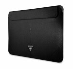 GUESS Saffiano Triangle Metal Logo Computer Sleeve 13 14 černá (3666339039868)