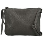 Trendy dámská koženková crossbody kabelka Maewa, šedá