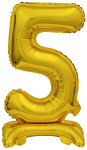 Balónek foliový narozeniny číslo 5 zlatý 38 cm Amscan Balónek foliový narozeniny číslo 5 zlatý 38 cm Amscan