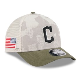 New Era Pánská kšiltovka Cleveland Guardians MLB 2025 Armed Forces 9FORTY M-Crown A-Frame Snapback
