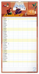 Nástěnný kalendář 2026 NOTIQUE - Rodinný plánovací XXL, 33 x 64 cm