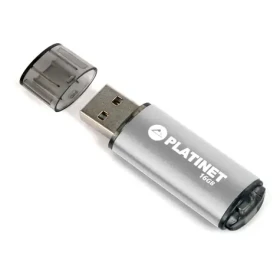 PLATINET X-Depo 16GB stříbrná / flash disk / USB 2.0 / zápis: 8MBs; čtení: 22MBs (PMFE16S)