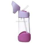 B.box 1384 Lahev na pití s brčkem 450 ml - sugar plum