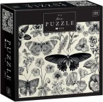 INTERDRUK Puzzle Flowers: Motýli a květiny