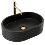 REA - Umyvadlo na desku Nicoletta Black REA-U7345