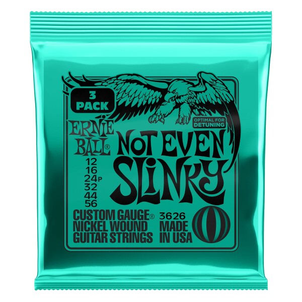 Ernie Ball 3626 Nickel Wound Not Even Slinky 3 Pack