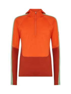 ICEBREAKER Mens 200 Oasis+ LS Half Zip Hood, Agate/Fervid/Seaglass/Cb (vzorek) velikost: M