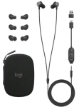 Logitech Zone Wired Earbuds UC černá / Sluchátka s mikrofonem / 3.5mm jack / USB-C / UC (981-001013)