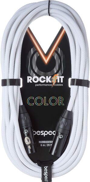 Bespeco Rockit Color White 3m XLR