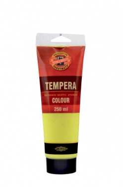 Koh-i-Noor temperová barva 250 ml - žlutá citronová 1200
