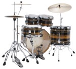 Tama Superstar Classic Maple Natural Ebony Tiger Wrap Rock Set