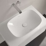 VILLEROY & BOCH - Loop&Friends Umyvadlo na desku, 56x38 cm, s přepadem, CeramicPlus, alpská bílá 4A4900R1