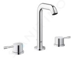 GROHE - Essence Tříotvorová umyvadlová baterie M, chrom 20296001