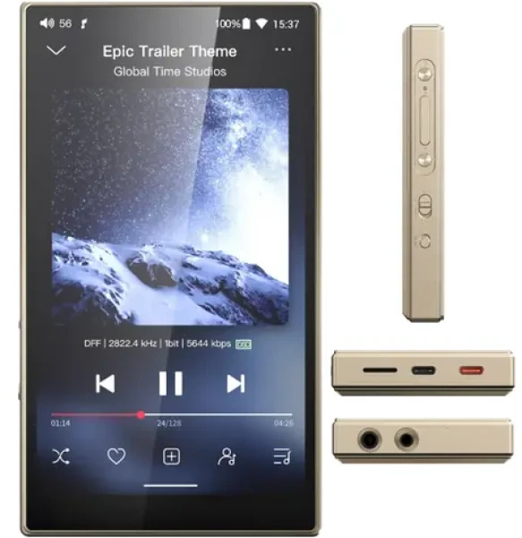 FiiO M21 titanově zlatá / Přenosný audio přehrávač (6953175761181)
