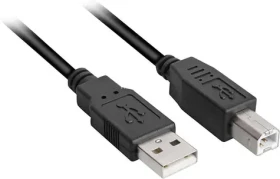Sharkoon černá / Kabel / USB 2.0 A-B / 5 m (4044951015283)