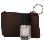 Kožená klíčenka Delami Ely, hnědá