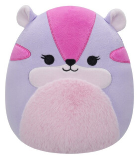 Squishmallows Fialovo-růžový chipmunk - Tamara