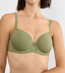 AMOURETTE - Polstrovaná podprsenka s kosticemi pro ergonomické pohodlí Triumph Olive Gold 70C