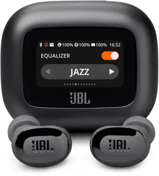 JBL Live Buds 3 černá / Bezdrátová sluchátka do uší / mikrofon / Bluetooth 5.3 / IP55 / ANC (JBLLIVEBUDS3BLK)