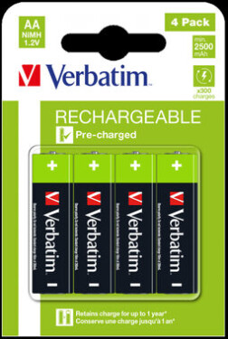 Verbatim Nabíjecí baterie AA Premium 2600 mAh 4ks (49517)