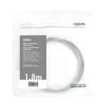 LogiLink USB-C - HDMI černá / Kabel / USB 3.2 Gen1 / 4K 60Hz / 1,8 m (UA0329)
