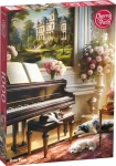 CHERRY PAZZI Puzzle Místnost s klavírem