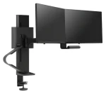 Ergotron Trace černá / Rameno pro 2 monitory / VESA 75x75 a 100x100 / nosnost 9,8 kg / výškově nastavitelné 279 mm (45-631-224)