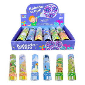 Kaleidoskop se zvířátky kovový 18 cm